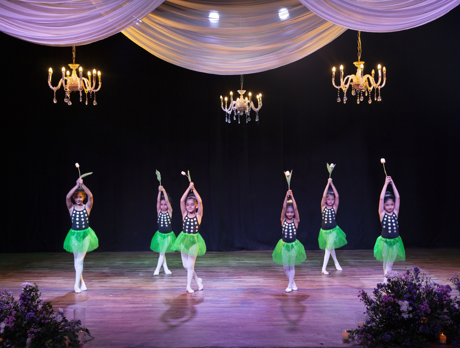 Little Ballerinas annual recital performance on stage